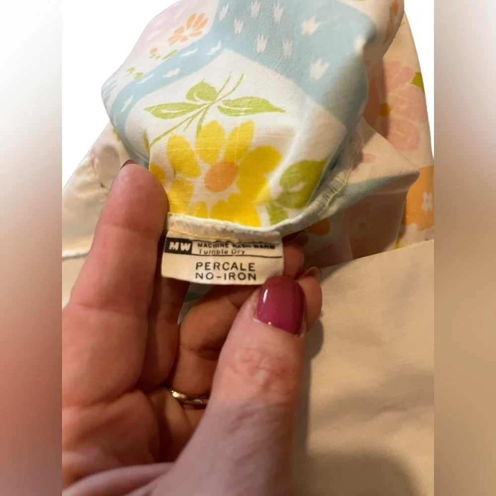 Vintage JcPenney Retro Patchwork Standard Size Shams Set Of 2